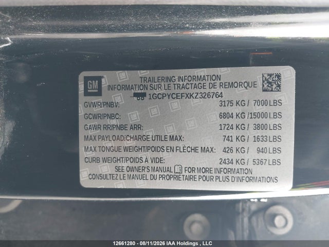 Продажа на аукционе авто 2019 Chevrolet Silverado K1500 Trail Boss Custom, vin: 1GCPYCEFXKZ326764, номер лота: 12661280