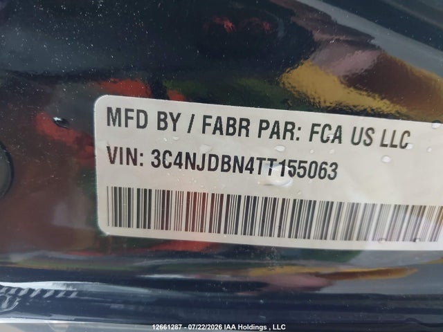 12661287 :رقم المزاد ، 3C4NJDBN4TT155063 vin ، 2026 Jeep Compass North مزاد بيع