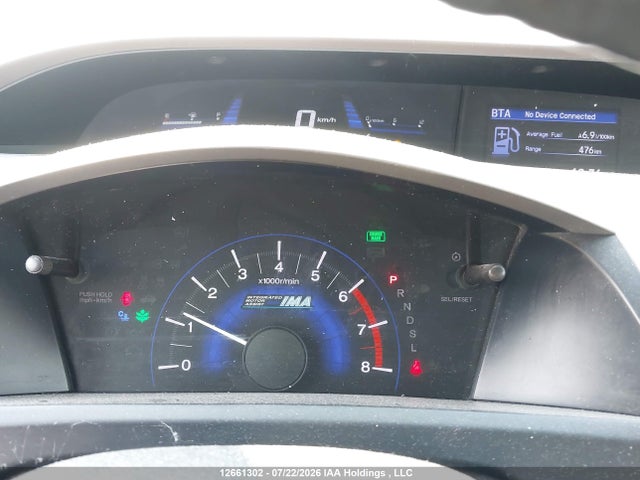 12661302 :رقم المزاد ، JHMFB4F22CS800200 vin ، 2012 Honda Civic Hybrid مزاد بيع