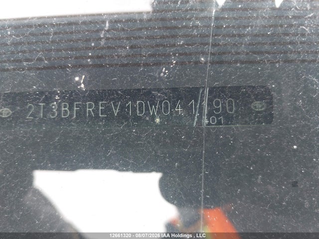 Aukcja sprzedaży 2013 Toyota Rav4 Le, vin: 2T3BFREV1DW041190, numer aukcji: 12661320