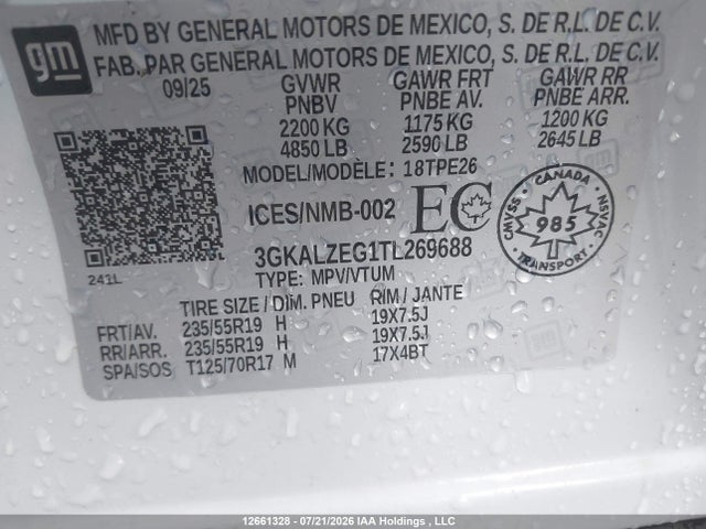 3GKALZEG1TL269688 GMC Terrain Denali