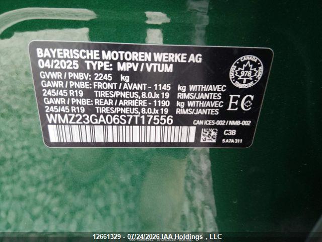 12661329 :رقم المزاد ، WMZ23GA06S7T17556 vin ، 2025 Mini Countryman S All4 مزاد بيع