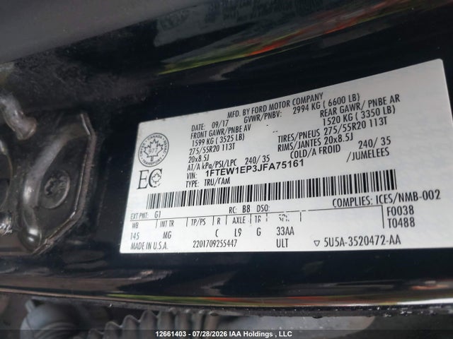 Ford F-150 Xlt 2018 1FTEW1EP3JFA75161 Image 20