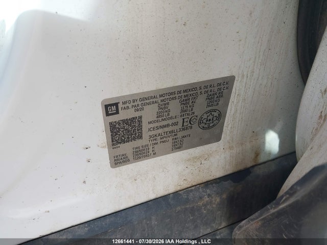 GMC Terrain Sle 2020 3GKALTEX6LL336878 Image 9