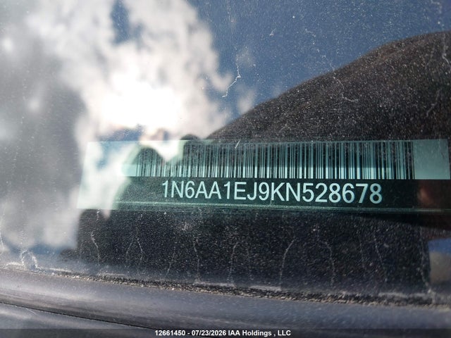 12661450 :رقم المزاد ، 1N6AA1EJ9KN528678 vin ، 2019 Nissan Titan Platinum/pro-4x/s/sl Midnight Edition/sv/sv Midnight Edition مزاد بيع