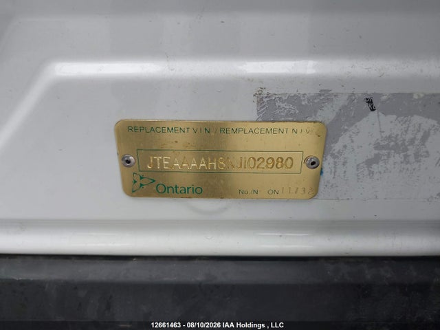 JTEAAAAH8NJ102980 Toyota Venza Le/xle/limited