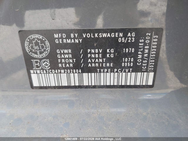 WVWGA7CD4PW202804 Volkswagen GTI S