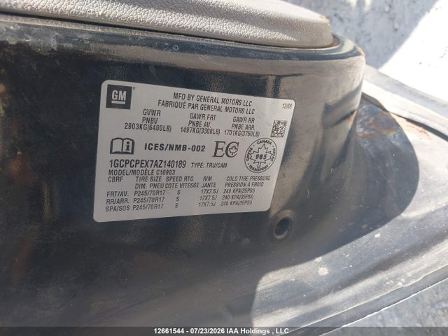 Aukcja sprzedaży 2010 Chevrolet Silverado C1500, vin: 1GCPCPEX7AZ140189, numer aukcji: 12661544