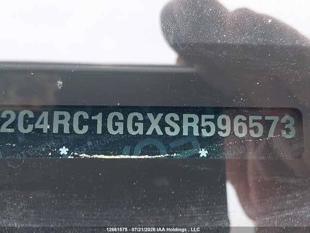 2C4RC1GGXSR596573 Chrysler Pacifica Limited