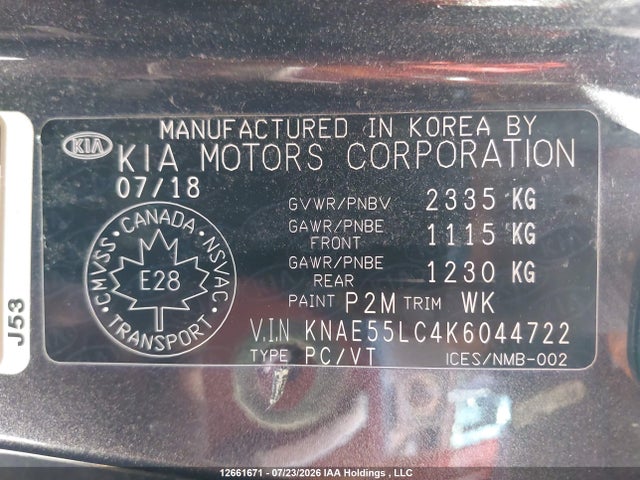 12661671 :رقم المزاد ، KNAE55LC4K6044722 vin ، 2019 Kia Stinger 20th Anniversary Edition/gt Limited مزاد بيع