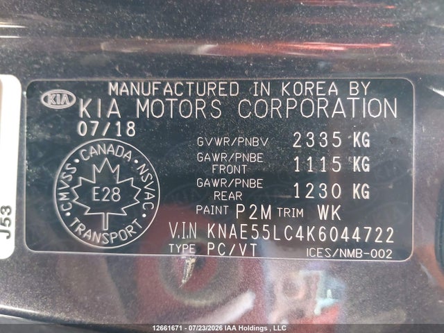 12661671 :رقم المزاد ، KNAE55LC4K6044722 vin ، 2019 Kia Stinger 20th Anniversary Edition/gt Limited مزاد بيع
