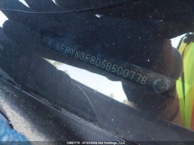 12661715 :رقم المزاد ، 5FPYK3F80SB500778 vin ، 2025 Honda Ridgeline مزاد بيع