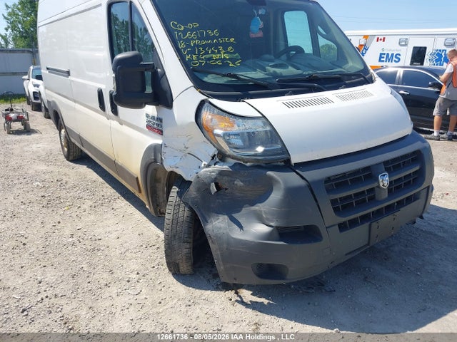 2018 Ram Promaster 2500 High Roof მანქანა იყიდება აუქციონზე, vin: 3C6TRVDG3JE134430, აუქციონის ნომერი: 12661736