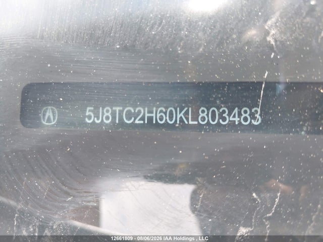 Aukcja sprzedaży 2019 Acura Rdx, vin: 5J8TC2H60KL803483, numer aukcji: 12661809