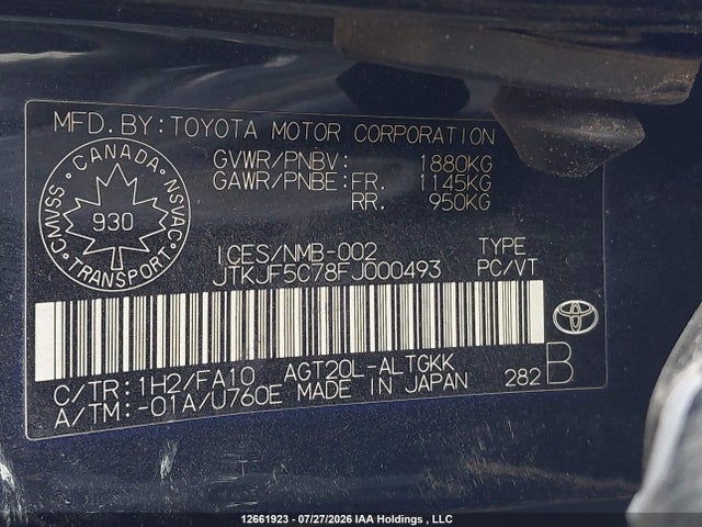 Scion TC 2015 JTKJF5C78FJ000493 Image 21