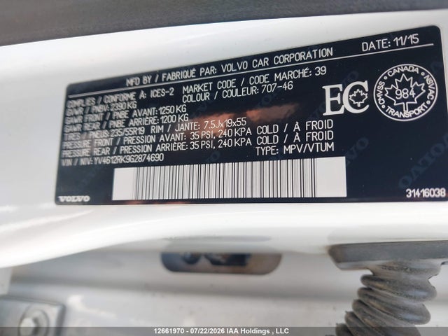 YV4612RK9G2874690 Volvo Xc60 T5 Special Edition Premier