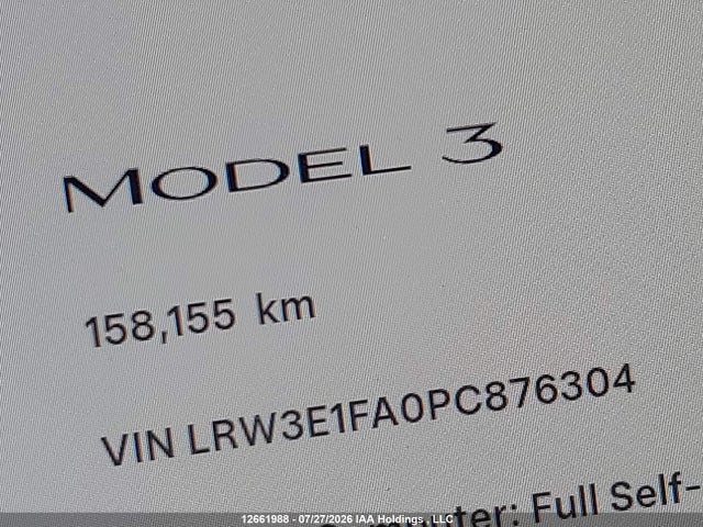 Tesla MODEL 3 2023 LRW3E1FA0PC876304 Image 16