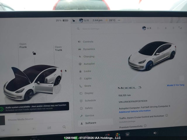 Tesla MODEL 3 2023 LRW3E1FA0PC876304 Image 7