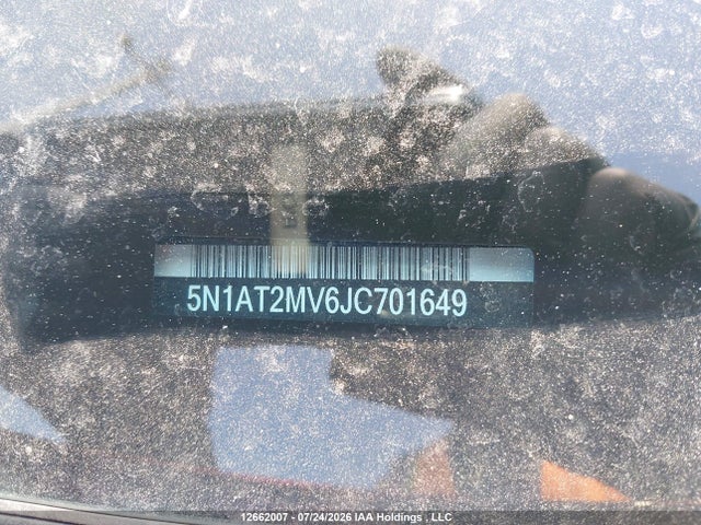 5N1AT2MV6JC701649 Nissan Rogue Midnight Edition/s/sl/sl W/propilot Assist/sv