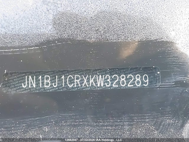 12662047 :رقم المزاد ، JN1BJ1CRXKW328289 vin ، 2019 Nissan Qashqai S/sl/sv مزاد بيع