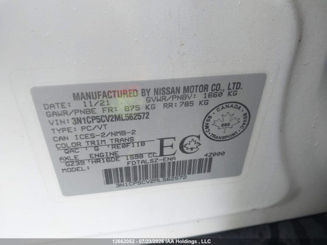Nissan KICKS SV 2021 3N1CP5CV2ML562572 Image 9