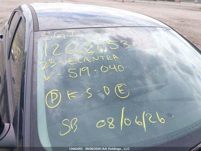 Продажа на аукционе авто 2023 Hyundai Elantra Essential Ivt With Hyundai Smartsense Package, vin: KMHLM4AG4PU519040, номер лота: 12662053