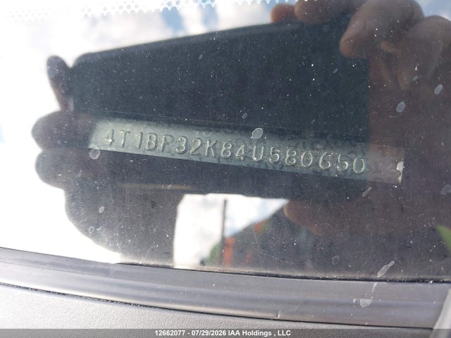 Продаж на аукціоні авто 2004 Toyota Camry Le/xle/se, vin: 4T1BF32K84U580650, номер лоту: 12662077