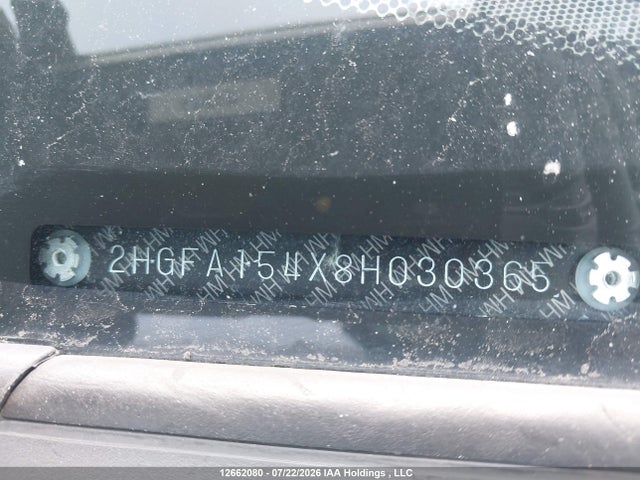 Продаж на аукціоні авто 2008 Honda Civic Dx-g, vin: 2HGFA154X8H030365, номер лоту: 12662080
