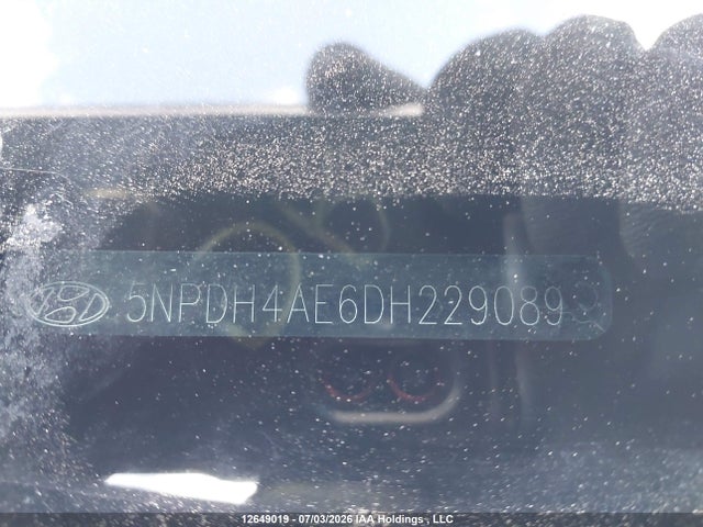 12649019 :رقم المزاد ، 5NPDH4AE6DH229089 vin ، 2013 Hyundai Elantra Gl مزاد بيع