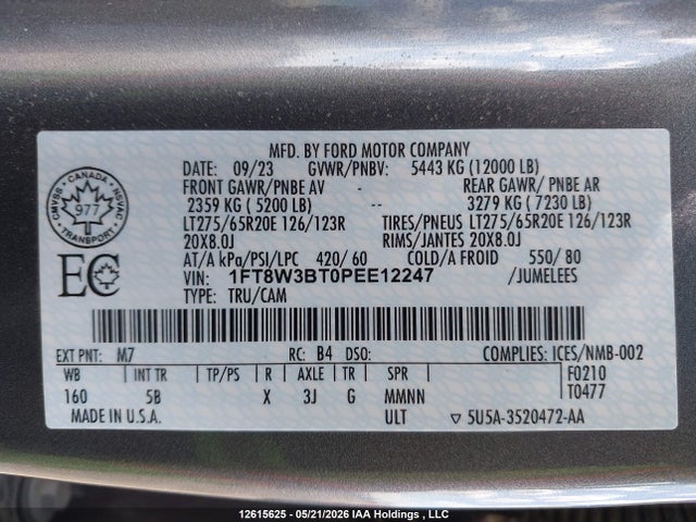 Ford F350 2023 1FT8W3BT0PEE12247 Image 9