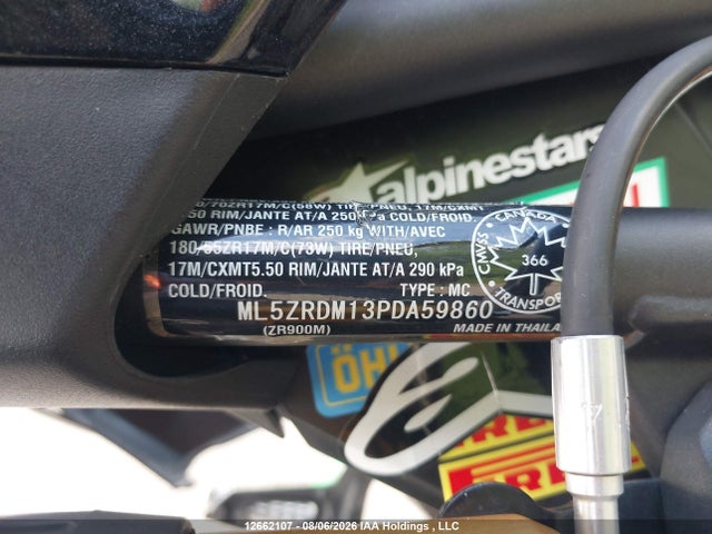 Kawasaki Zr900 M 2023 ML5ZRDM13PDA59860 Image 14