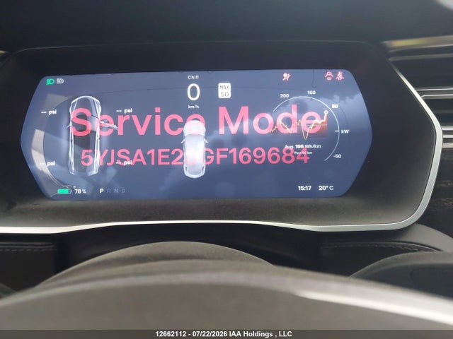 Tesla MODEL S 2016 5YJSA1E28GF169684 Image 7