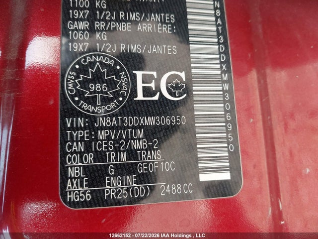 Nissan Rogue Platinum 2021 JN8AT3DDXMW306950 Image 9