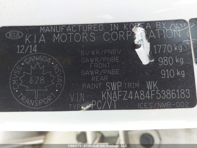 KIA FORTE EX 2015 KNAFZ4A84F5386183 Image 18