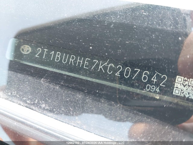 Toyota COROLLA SE 2019 2T1BURHE7KC207642 Image 20