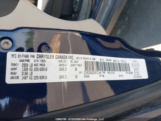 Aukcja sprzedaży 2013 Dodge Grand Caravan Se, vin: 2C4RDGBG5DR573146, numer aukcji: 12662189