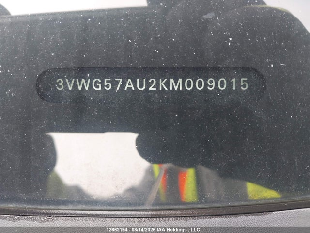 Продажа на аукционе авто 2019 Volkswagen Golf S/se, vin: 3VWG57AU2KM009015, номер лота: 12662194