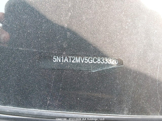 12662198 :رقم المزاد ، 5N1AT2MV5GC833326 vin ، 2016 Nissan Rogue S/sl Premium/sv مزاد بيع