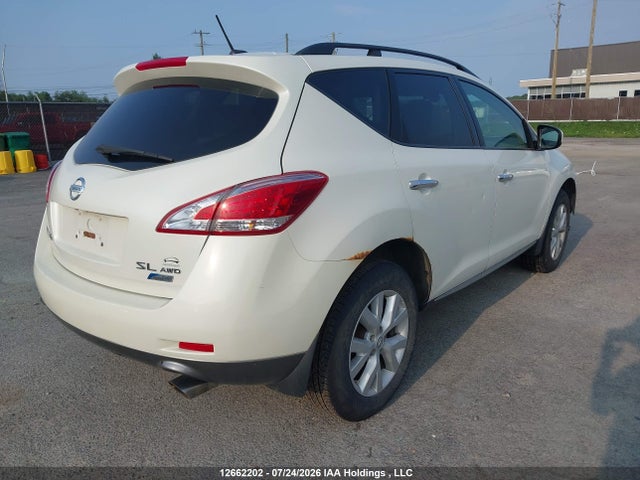 2011 Nissan Murano მანქანა იყიდება აუქციონზე, vin: JN8AZ1MW0BW152265, აუქციონის ნომერი: 12662202