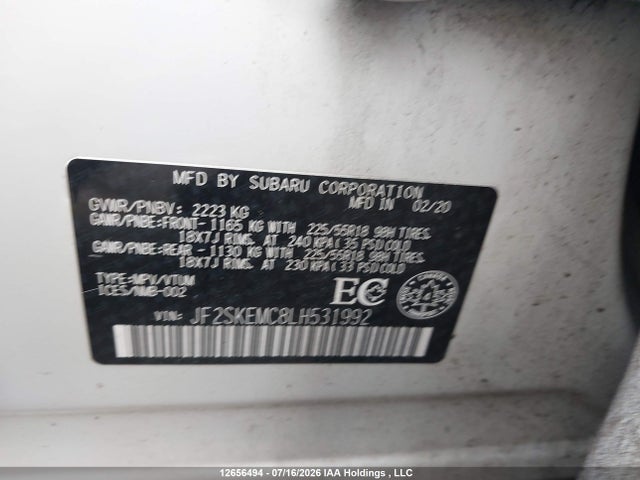 Subaru Forester Sport 2020 JF2SKEMC8LH531992 Image 18