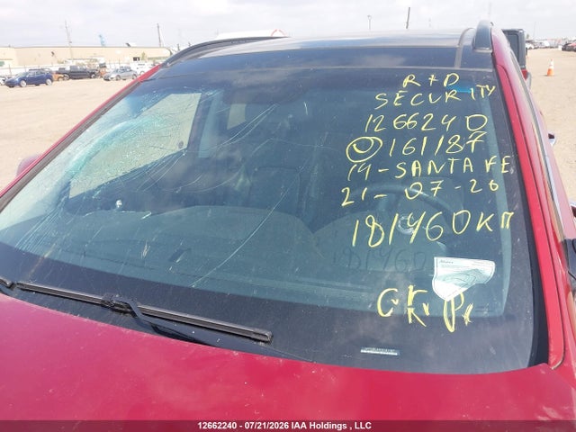 12662240 :رقم المزاد ، 5XYZUDLAXEG161187 vin ، 2014 Hyundai Santa Fe Sport 2.0t Limited مزاد بيع