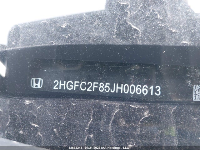 Продаж на аукціоні авто 2018 Honda Civic Ex, vin: 2HGFC2F85JH006613, номер лоту: 12662241