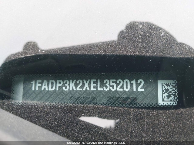 2014 Ford Focus Se მანქანა იყიდება აუქციონზე, vin: 1FADP3K2XEL352012, აუქციონის ნომერი: 12662292