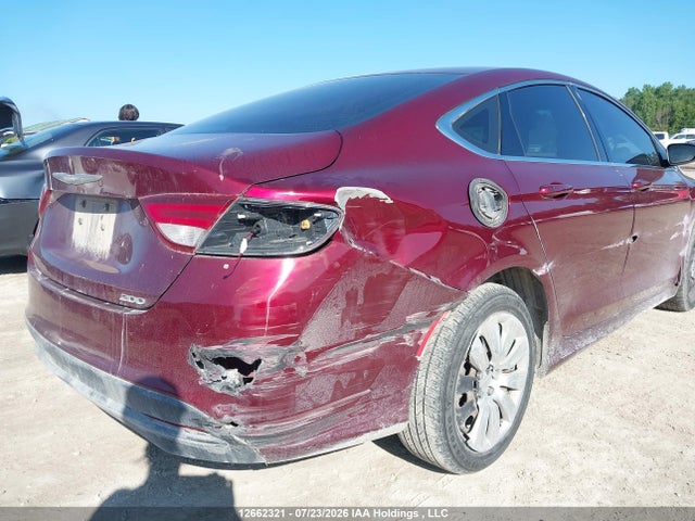 Auction sale of the 2016 Chrysler 200 Lx, vin: 1C3CCCFB1GN110216, lot number: 12662321