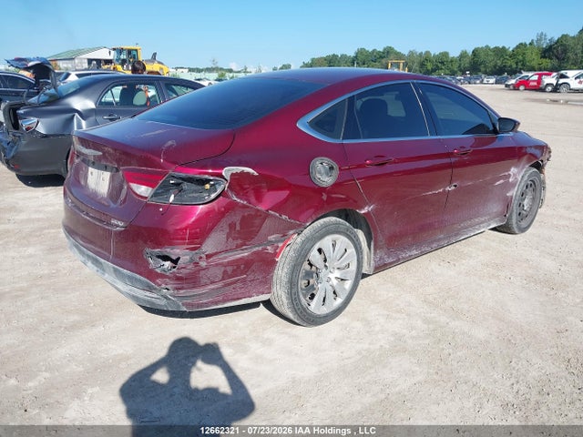 Auction sale of the 2016 Chrysler 200 Lx, vin: 1C3CCCFB1GN110216, lot number: 12662321
