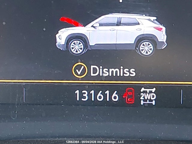 2022 Chevrolet Trailblazer Rs მანქანა იყიდება აუქციონზე, vin: KL79MUSL8NB109891, აუქციონის ნომერი: 12662364