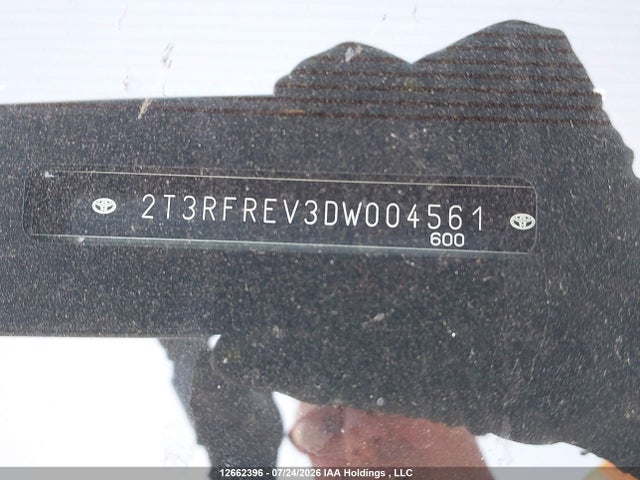 Aukcja sprzedaży 2013 Toyota Rav4 Xle, vin: 2T3RFREV3DW004561, numer aukcji: 12662396