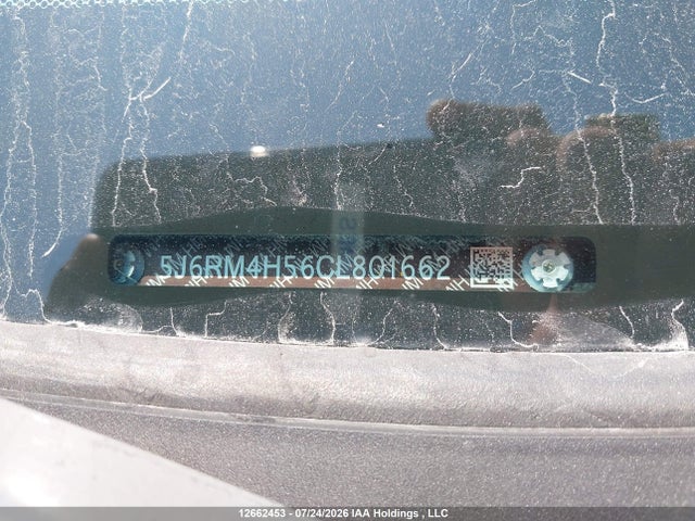 2012 Honda Cr-v Ex მანქანა იყიდება აუქციონზე, vin: 5J6RM4H56CL801662, აუქციონის ნომერი: 12662453