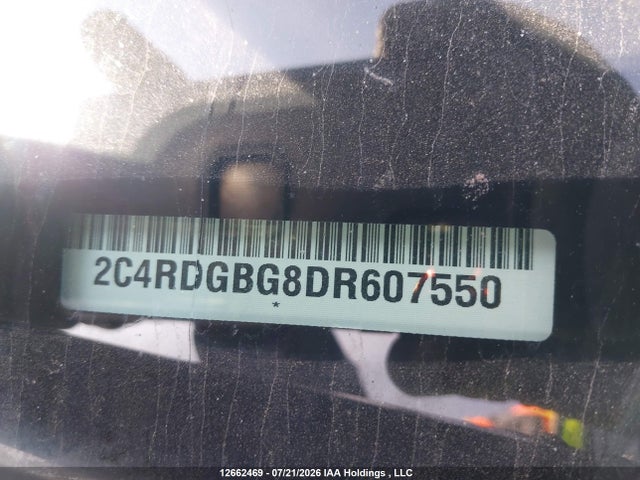 12662469 :رقم المزاد ، 2C4RDGBG8DR607550 vin ، 2013 Dodge Grand Caravan Se/sxt مزاد بيع