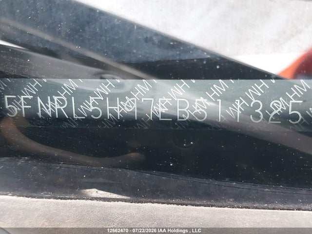 5FNRL5H97EB511325 Honda Odyssey Touring/touring Elite